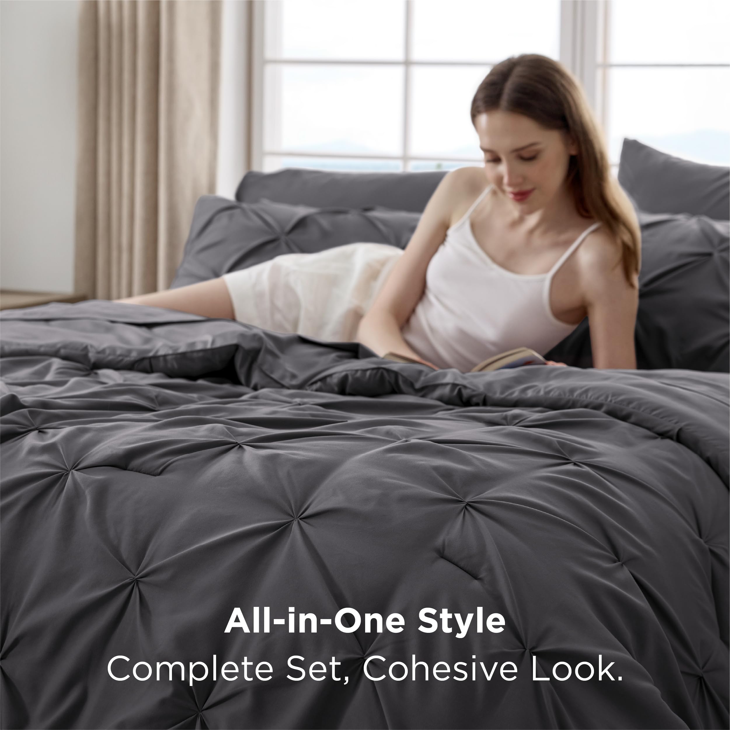 Amazon.com: Bedsure California King Comforter Set - Bed in a Bag